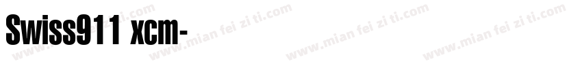 Swiss911 xcm字体转换